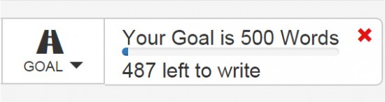 word counter goal tool