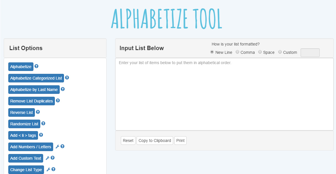 Free Online Alphabetical Order Tool - Word Counter Blog