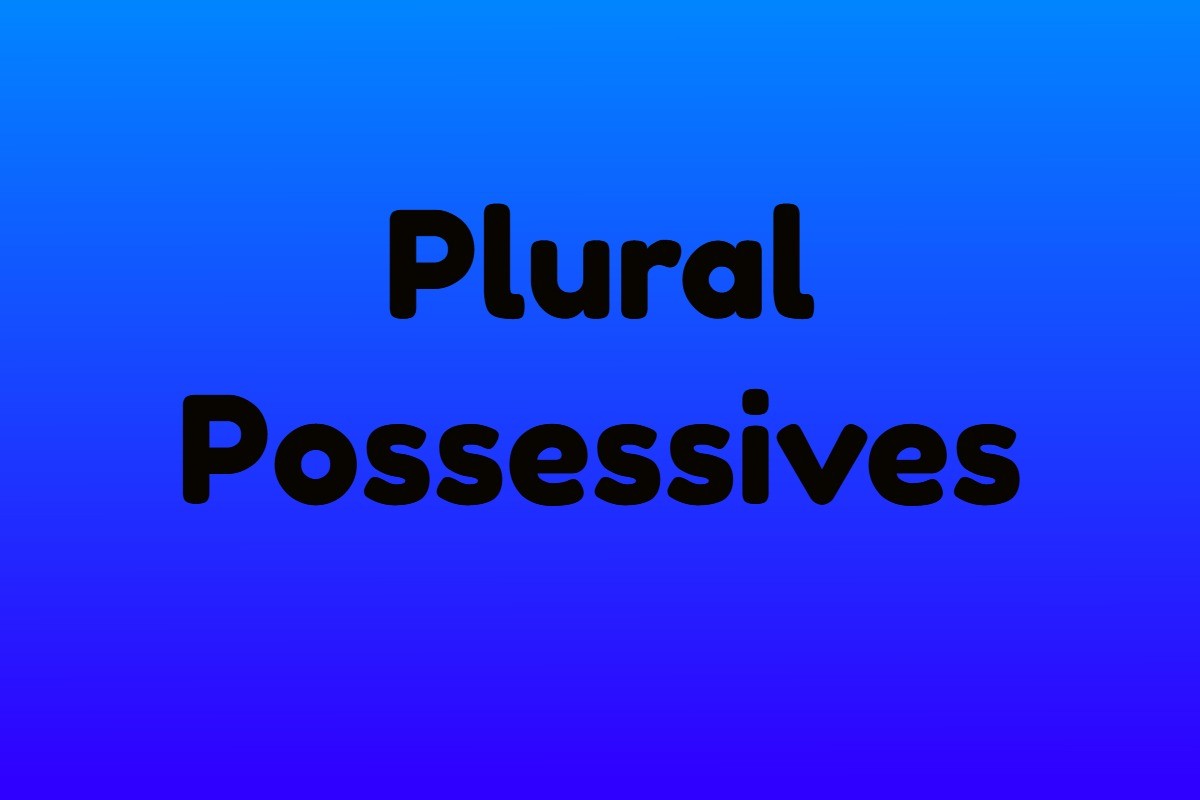 What Is A Plural Possessive Apostrophe