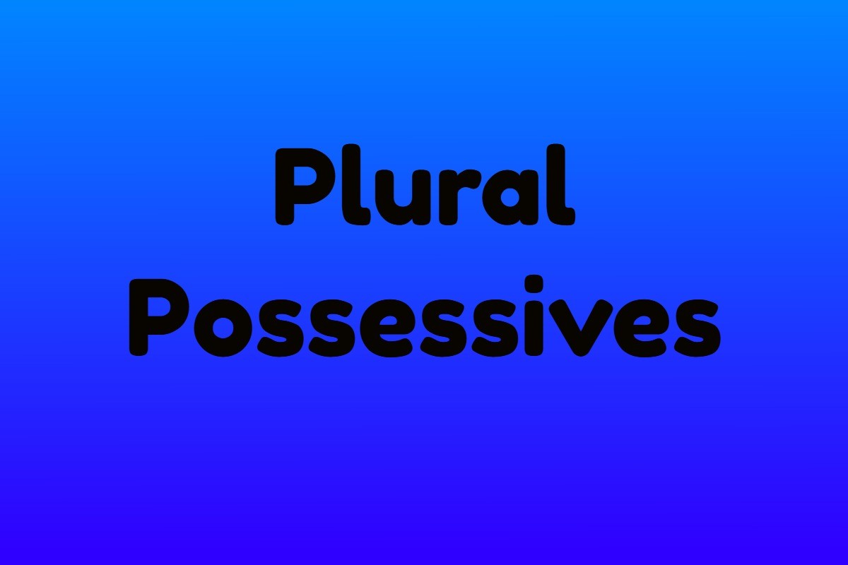 Put ... You an S Why the Possessives: Plural After Apostrophe